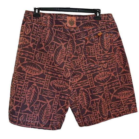 Vintage Deadstock Duke Kahanamoku Nylon Fish Board Shorts Ron Herman XL NWT - Picture 2 of 9